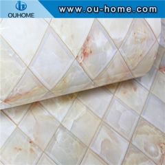 Self-adhesive wallpaper imitation marbled sticker