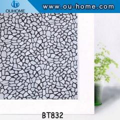 BT832 Self-adhesive frosted pvc decorative glass film