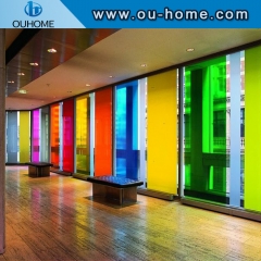 BT105 For decorative red transparent glass film