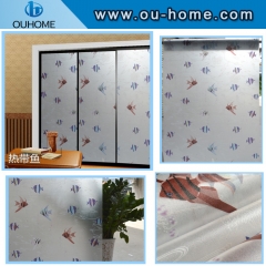 BT851 PVC frosted window privacy film self-adhesive decorative film for Glass