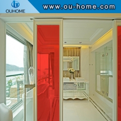 BT105 For decorative red transparent glass film