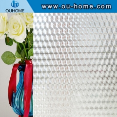 H3706 3D embossing decorative glass static film