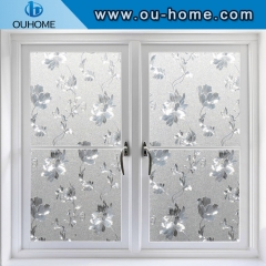 H4906 Popular flower embossed static glass film