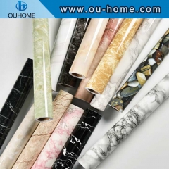 Self-adhesive wallpaper imitation marbled sticker