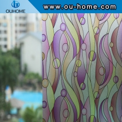 H2219 PVC stained static cling window film