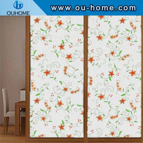 H825 3D dyed decorative static glass window film