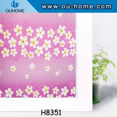 H8351 Static Decorative glass Cling Window Film