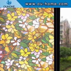 H837 Static Cling Stained Glass Window Film window decoration