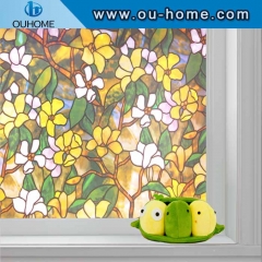H837 Static Cling Stained Glass Window Film window decoration