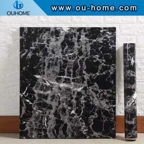 Decorative sticker kitchen oil proof Marbling wall paper