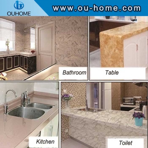 Marble dining table kitchen waterproof sticker