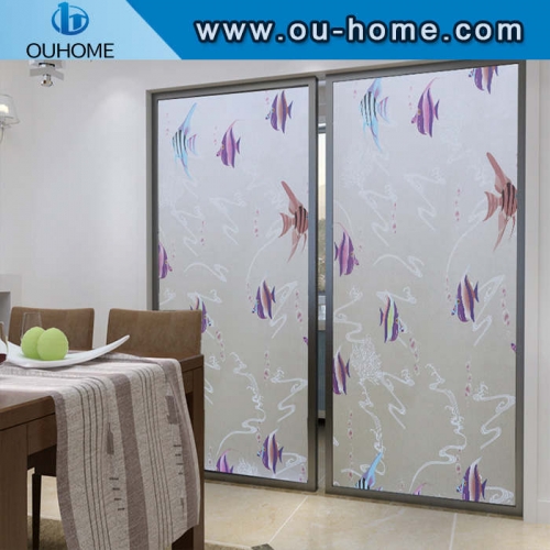 BT851 PVC frosted window privacy self-adhesive decorative film