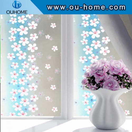 BT845 PVC self adhesive stained frosted vinyl privacy decorative glass window film