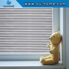 BT837 Stripe deco office window frosted glass sticker