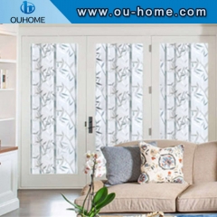 H610 Bamboo pattern embossed frosted static glass decorative film