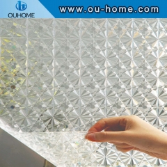 H11206 Diamond decoration static cling glass film