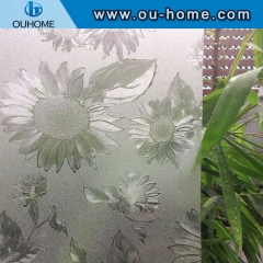 H6206 Sunflower embossed static window film