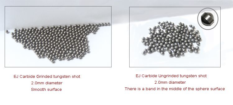 grinding tungsten alloy shots and ungrinding tungsten alloy shots