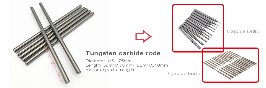 Tungsten carbide rods is widely using in making cutting tools