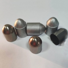 Cemented carbide button for the DTH drill bit