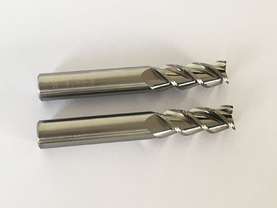 12*75mm aluminum processing flat endmill with mirror surface