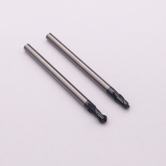 Extra long carbide ball nose end mill