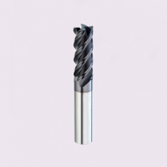 4 flutes helix angle corner round end mill