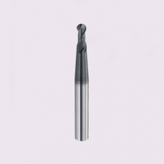 Taper neck carbide ball nose end mill