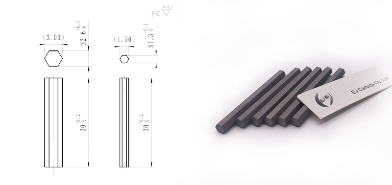 carbide hexagonal rod produce as customer's needs