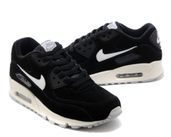 Nike air max 90 black beige fur sport shoes 537384-002 size eur 36-45