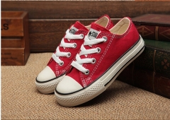 Children's canvas shoes converse all star red low top size EU24-35