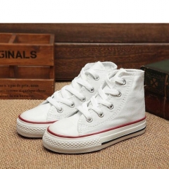 Kid's canvas shoes converse all star white high top size EU24-35