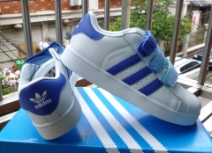 Adidas super star kids shoes gradient blue size EU26-35