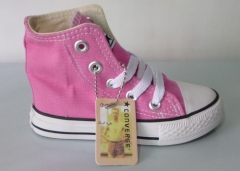 Kid's canvas shoes converse all star pink high top size EU24-35