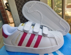 Children's casual shoes adidas superstar white pink size EU26-35