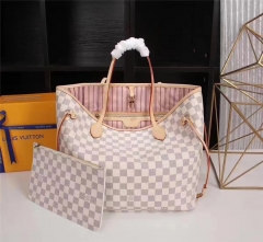 LV N41605 handbag presbyopia handbag beige big size