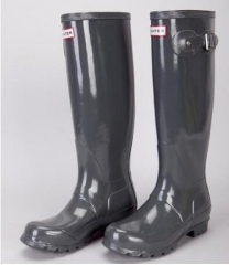 Rain boots Hunter high top Bright grey size EU35-42