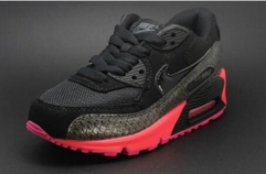 Children's casual shoes nike air max Black Rose snake pattern size EU28-35