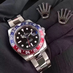 Swiss Rolex GMT 16710 Watch men's waterproof fluorescence automatic mechanical  watches 116719-BLRO