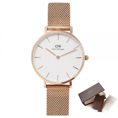 Daniel wellington ladies quartz watches | DW white dial rose gold watch strap 32mm
