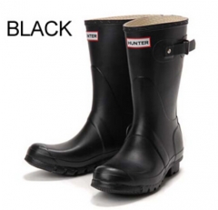 Rain boots Hunter middle top matte black size EU35-42