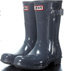 Rain boots Hunter middle top glossy gary size EU35-42