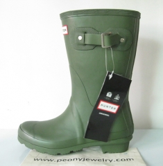 Rain boots Hunter middle top matte green size EU35-42