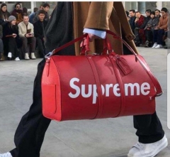 Supreme x Lv Travelling Bag Red Handbag