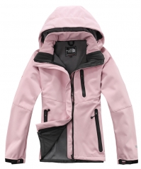 The North Face women’s hooded solf shell Pizex pink