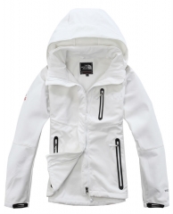 The North Face women’s hooded solf shell Pizex white