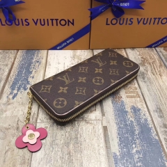LV flower zipper long pattern Wallet M64201