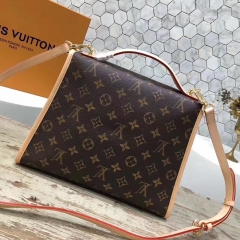 LV Portable single shoulder pack brown