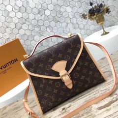 LV Portable single shoulder pack brown