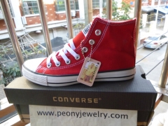 Canvas shoes converse chuck taylor red  high top size EU35-46